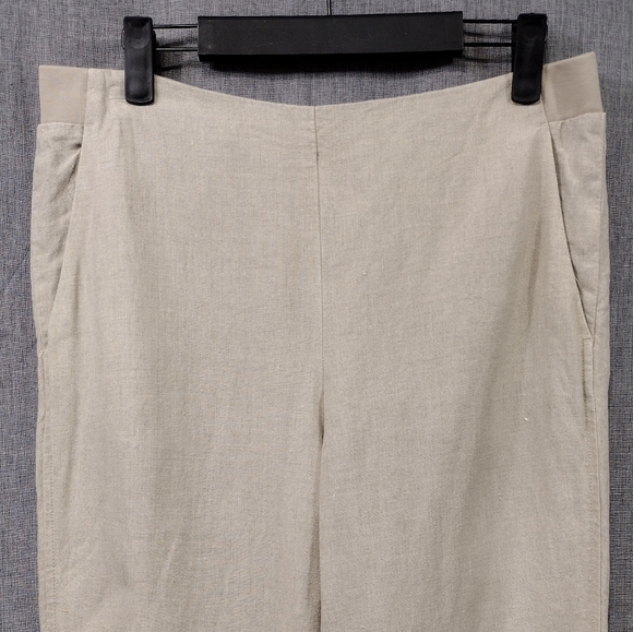 J. Jill Love Linen 100% Linen Tapered Pants Womens S Cream Casual Minimalist - Picture 3 of 9